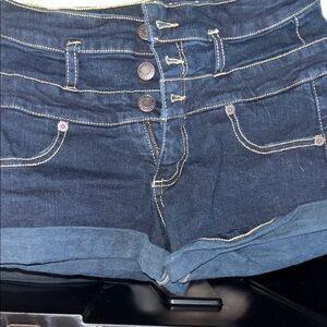 Mossimo Supply Co. Dark Blue Jean Shorts